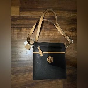 Giant Bernini black and tan purse